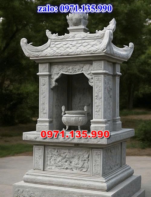 am thờ thần linh, am để tro cốt, am thờ trước nhà, kích thước am thờ, giá bán am thờ,