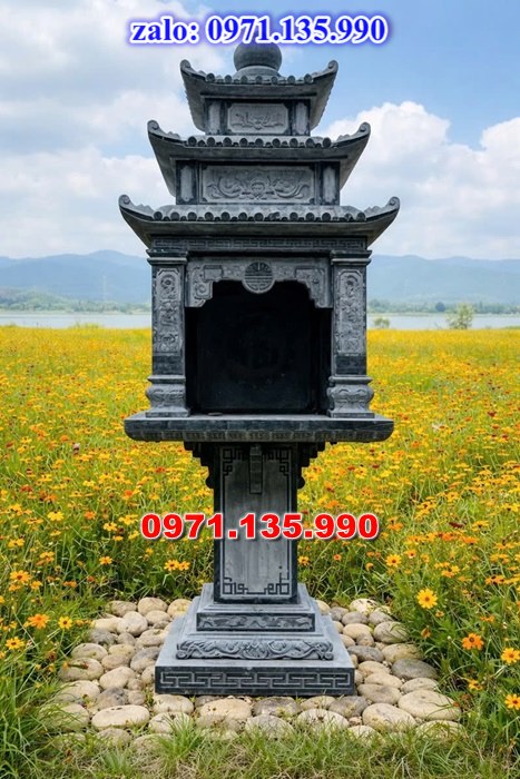 am thờ thần linh, am để tro cốt, am thờ trước nhà, kích thước am thờ, giá bán am thờ,