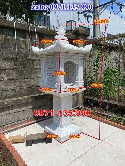 am thờ thần linh, am để tro cốt, am thờ trước nhà, kích thước am thờ, giá bán am thờ,