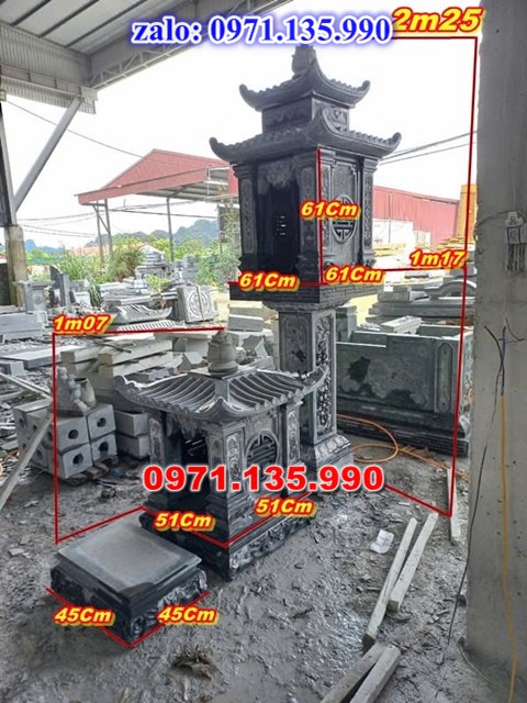am thờ thần linh, am để tro cốt, am thờ trước nhà, kích thước am thờ, giá bán am thờ,