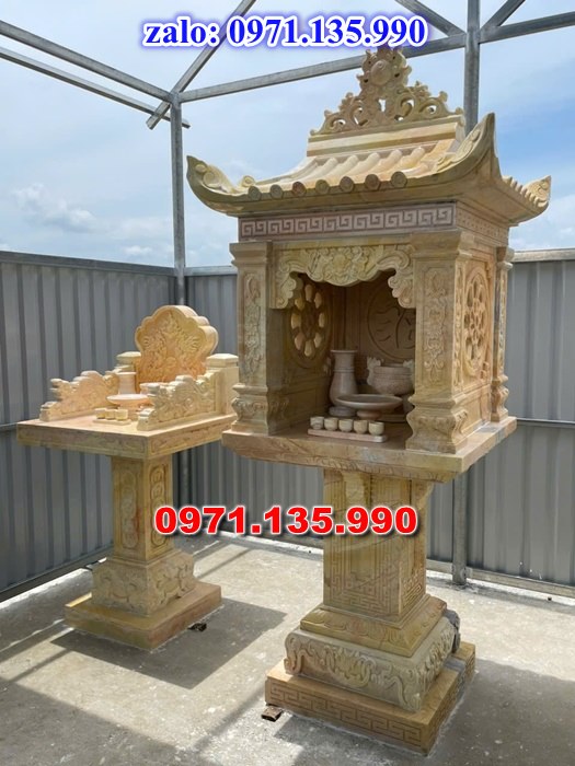 am thờ thần linh, am để tro cốt, am thờ trước nhà, kích thước am thờ, giá bán am thờ,