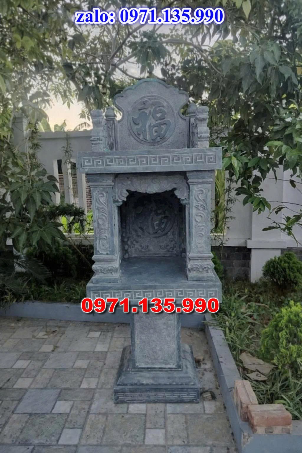 am thờ thần linh, am để tro cốt, am thờ trước nhà, kích thước am thờ, giá bán am thờ,