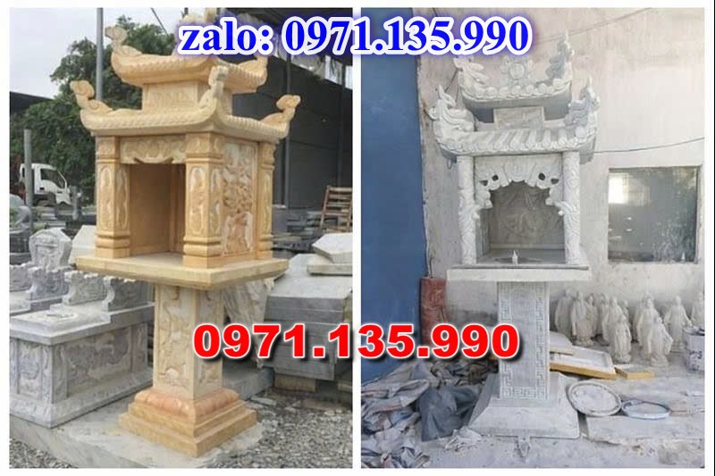 am thờ thần linh, am để tro cốt, am thờ trước nhà, kích thước am thờ, giá bán am thờ,