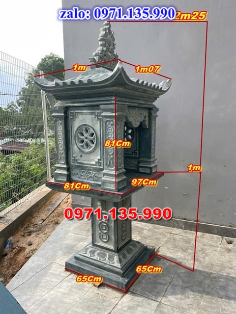 am thờ thần linh, am để tro cốt, am thờ trước nhà, kích thước am thờ, giá bán am thờ,