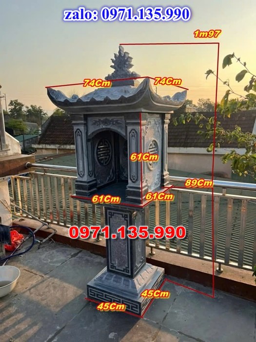 am thờ thần linh, am để tro cốt, am thờ trước nhà, kích thước am thờ, giá bán am thờ,