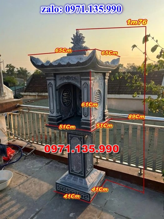 am thờ thần linh, am để tro cốt, am thờ trước nhà, kích thước am thờ, giá bán am thờ,