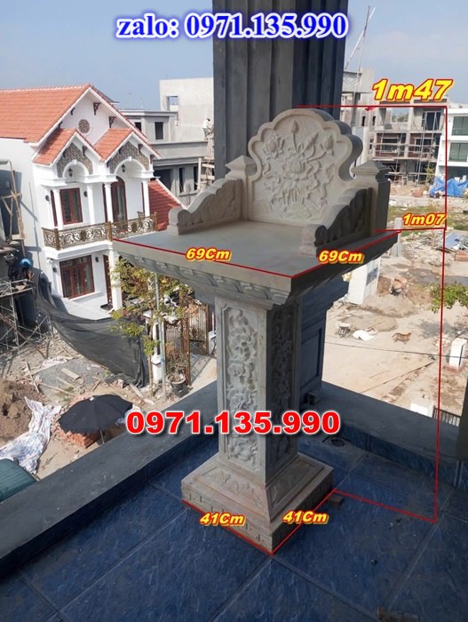 am thờ thần linh, am để tro cốt, am thờ trước nhà, kích thước am thờ, giá bán am thờ,