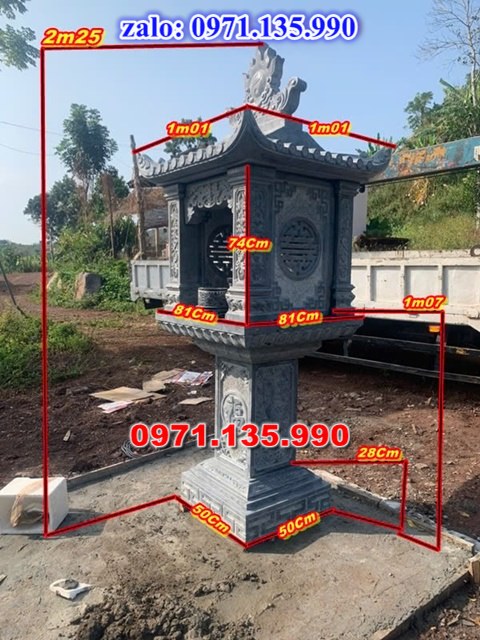 am thờ thần linh, am để tro cốt, am thờ trước nhà, kích thước am thờ, giá bán am thờ,