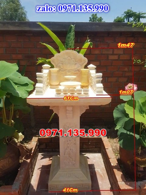 am thờ thần linh, am để tro cốt, am thờ trước nhà, kích thước am thờ, giá bán am thờ,