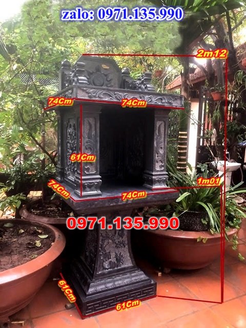 am thờ thần linh, am để tro cốt, am thờ trước nhà, kích thước am thờ, giá bán am thờ,