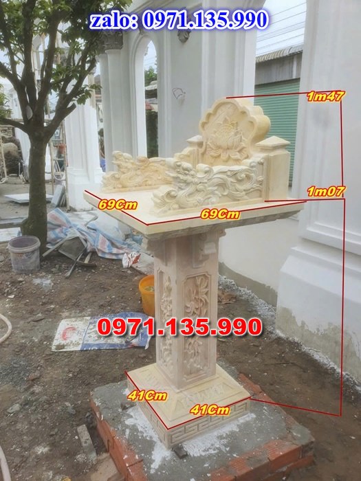 am thờ thần linh, am để tro cốt, am thờ trước nhà, kích thước am thờ, giá bán am thờ,