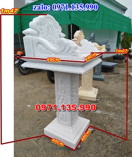 am thờ thần linh, am để tro cốt, am thờ trước nhà, kích thước am thờ, giá bán am thờ,