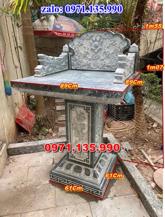 bàn thờ thiên địa, bàn thờ ông thiên, bàn thờ bằng đá, giá bán bàn thờ đá, kích thước bàn thờ đá, bàn thờ thần linh, bàn thờ nghĩa trang,