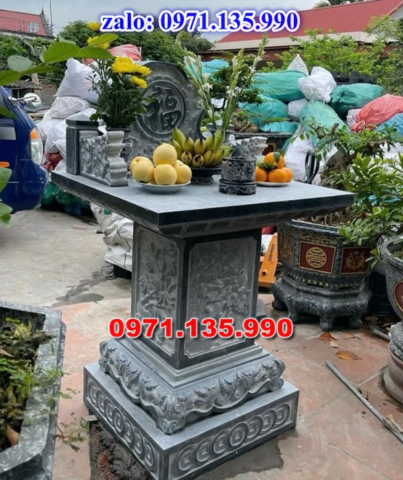 bàn thờ thiên địa, bàn thờ ông thiên, bàn thờ bằng đá, giá bán bàn thờ đá, kích thước bàn thờ đá, bàn thờ thần linh, bàn thờ nghĩa trang,