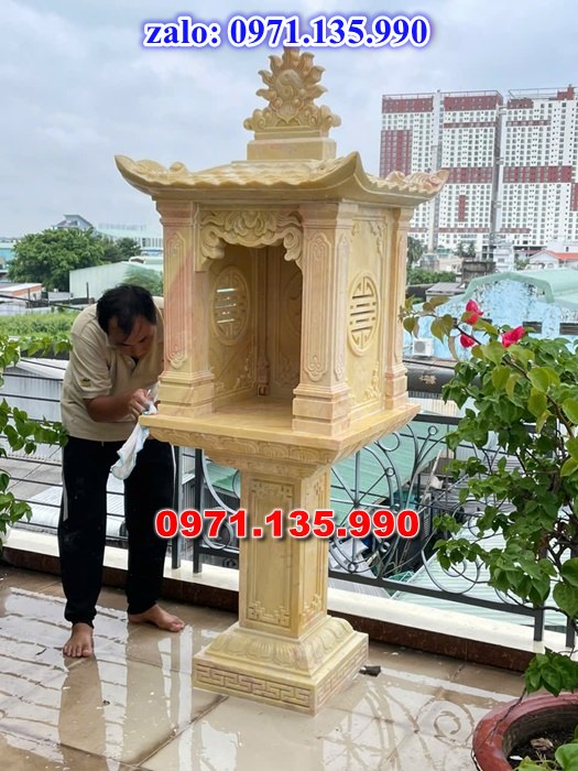 am thờ thần linh, am để tro cốt, am thờ trước nhà, kích thước am thờ, giá bán am thờ,