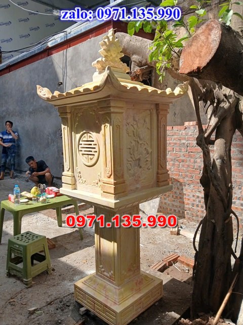 am thờ thần linh, am để tro cốt, am thờ trước nhà, kích thước am thờ, giá bán am thờ,