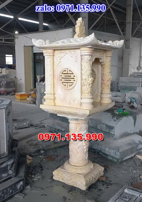 am thờ thần linh, am để tro cốt, am thờ trước nhà, kích thước am thờ, giá bán am thờ,