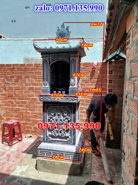 am thờ thần linh, am để tro cốt, am thờ trước nhà, kích thước am thờ, giá bán am thờ,