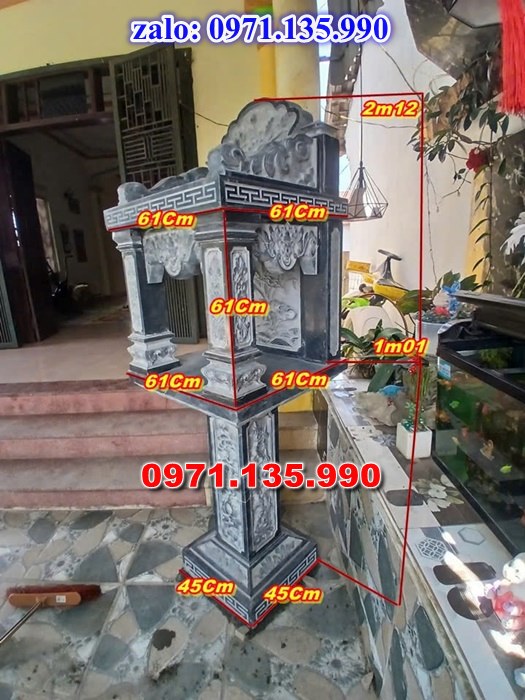 am thờ thần linh, am để tro cốt, am thờ trước nhà, kích thước am thờ, giá bán am thờ,