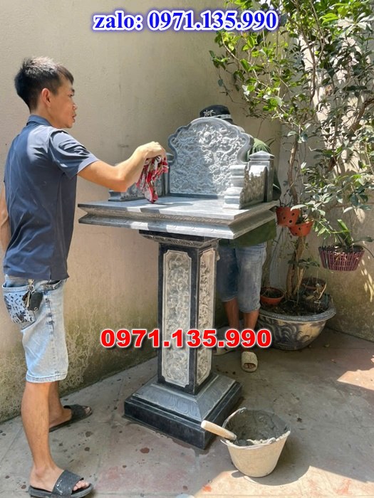 bàn thờ thiên địa, bàn thờ ông thiên, bàn thờ bằng đá, giá bán bàn thờ đá, kích thước bàn thờ đá, bàn thờ thần linh, bàn thờ nghĩa trang,