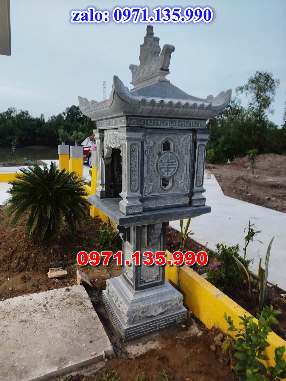 khóm thờ thiên địa, khóm thờ ông thiên, khóm thờ bằng đá, giá bán khóm thờ đá, kích thước khóm thờ đá, khóm thờ thần linh, khóm thờ nghĩa trang,