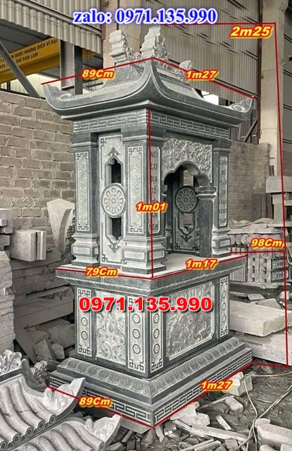 am thờ thần linh, am để tro cốt, am thờ trước nhà, kích thước am thờ, giá bán am thờ,