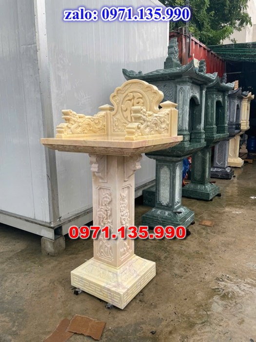bàn thờ thiên địa, bàn thờ ông thiên, bàn thờ bằng đá, giá bán bàn thờ đá, kích thước bàn thờ đá, bàn thờ thần linh, bàn thờ nghĩa trang,