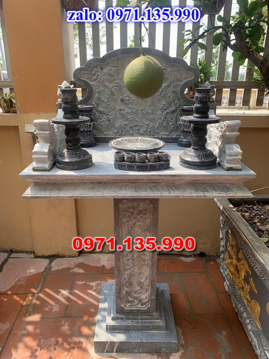 bàn thờ thiên địa, bàn thờ ông thiên, bàn thờ bằng đá, giá bán bàn thờ đá, kích thước bàn thờ đá, bàn thờ thần linh, bàn thờ nghĩa trang,