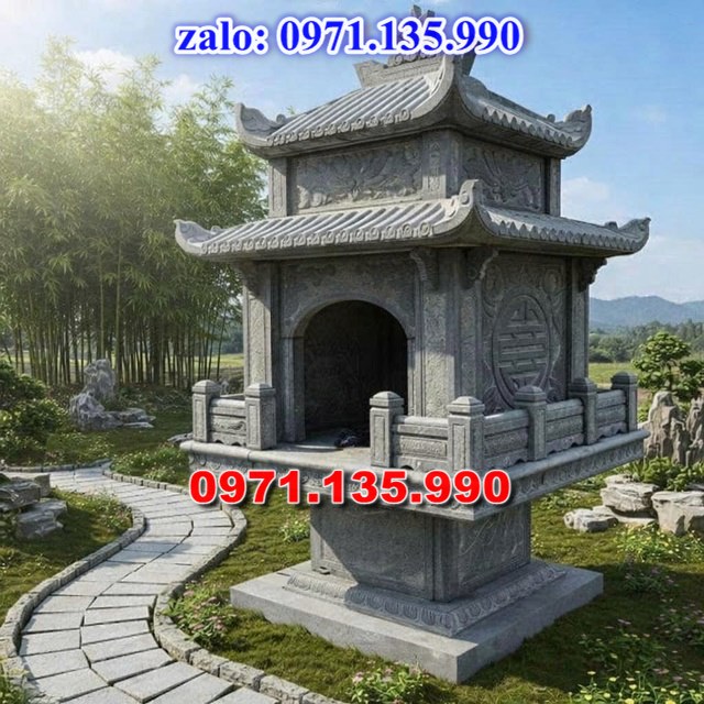 am thờ thần linh, am để tro cốt, am thờ trước nhà, kích thước am thờ, giá bán am thờ,