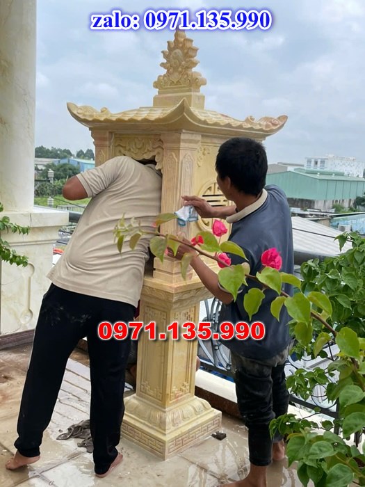 am thờ thần linh, am để tro cốt, am thờ trước nhà, kích thước am thờ, giá bán am thờ,